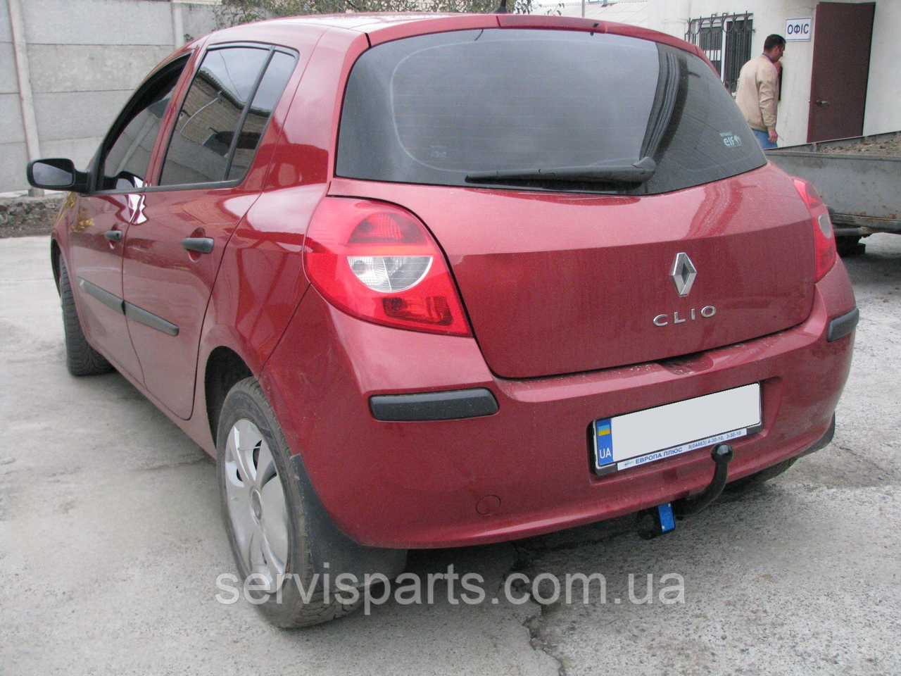 Фаркоп Renault Clio III 2005-2012 (Рено Кліо 3, окрім Турція) без підрізу бампера