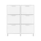 Тумба для взуття закрита на 6 відділень 120 см Містка взуттєвниця в передпокій із ламінованого ДСП, фото 8