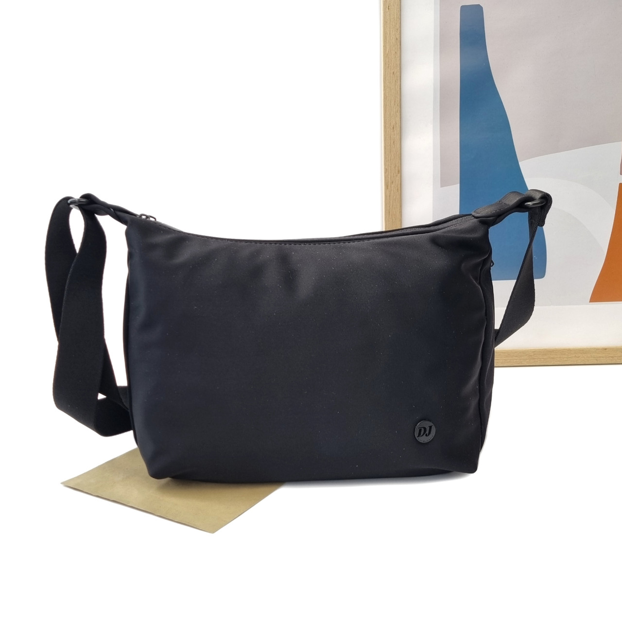 Сумка кросс-боди полиэстер черный Арт.CM7489 black DavidJones Франція