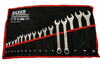 Набір комбінованих ключів Silver 17 шт. 6-32 мм S109811