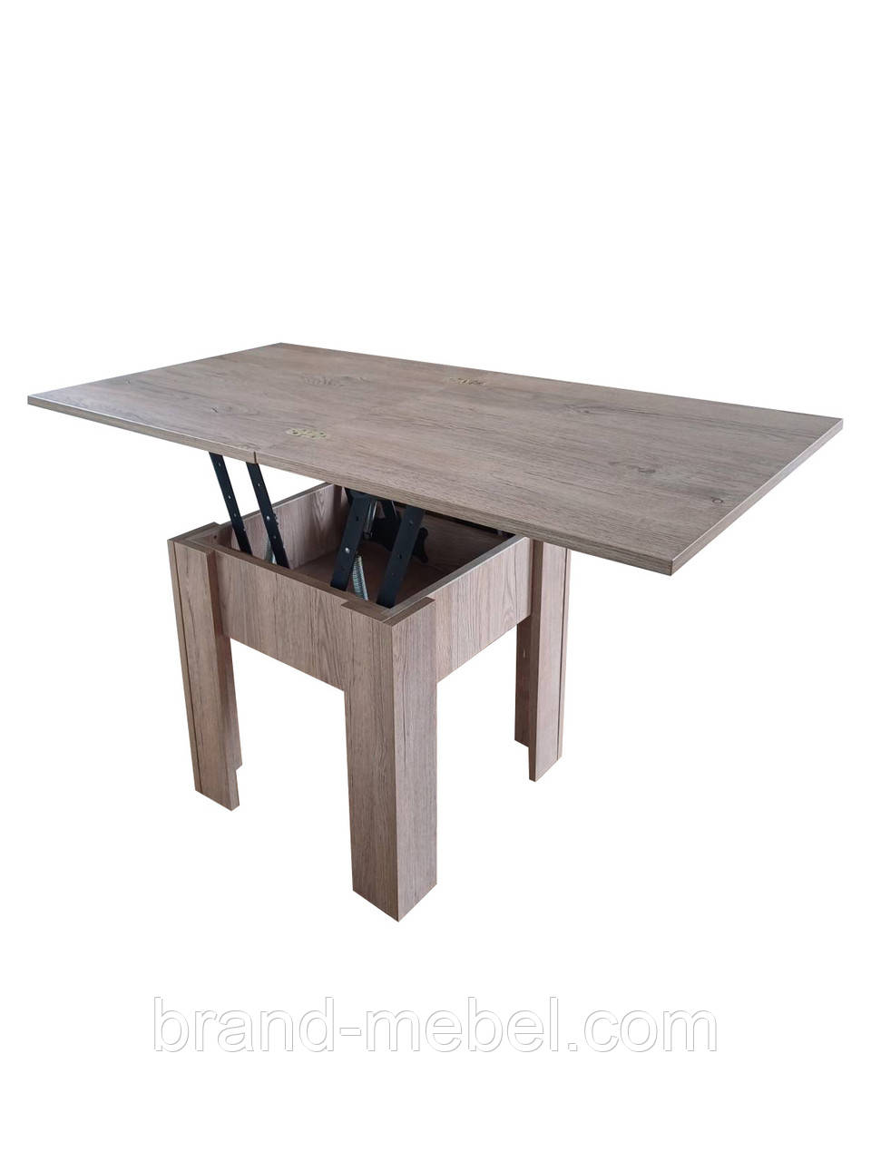 Стіл трансформер журнальний Сігма Компакт Дуб Бруніко, фото 1