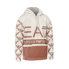 Худі чоловіче з принтом «Eмпоріо Aрмані. Пастельний. Emporio Armani. Pastel color»
