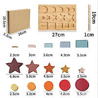 Розвиваючий набір із дерев'яними формами для найменших
