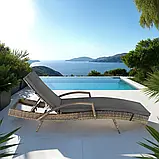 Лежак із ротангу алюмінієвий Ocean, фото 5