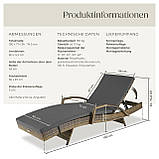 Лежак із ротангу алюмінієвий Ocean, фото 9