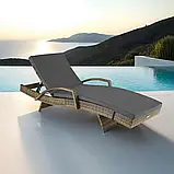 Лежак із ротангу алюмінієвий Ocean, фото 2