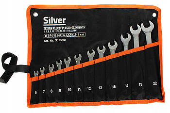 Набір комбінованих ключів Silver 12 шт. 6-22 мм S10990