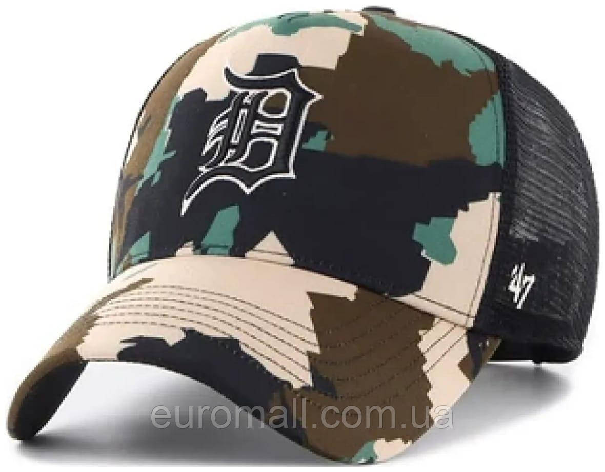 Кепка-тракер 47 Brand DETROIT TIGERS DIGITAL STAR чорний, зелений, коричневий Унісекс One Size, фото 1