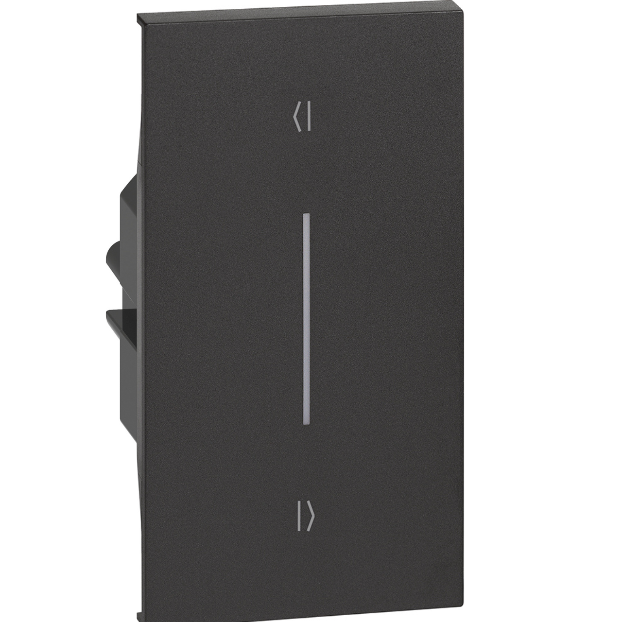 LIVING NOW Кнопковий вимикач із взаємоблокуванням для жалюзі 2 модуля. Колір Чорний.