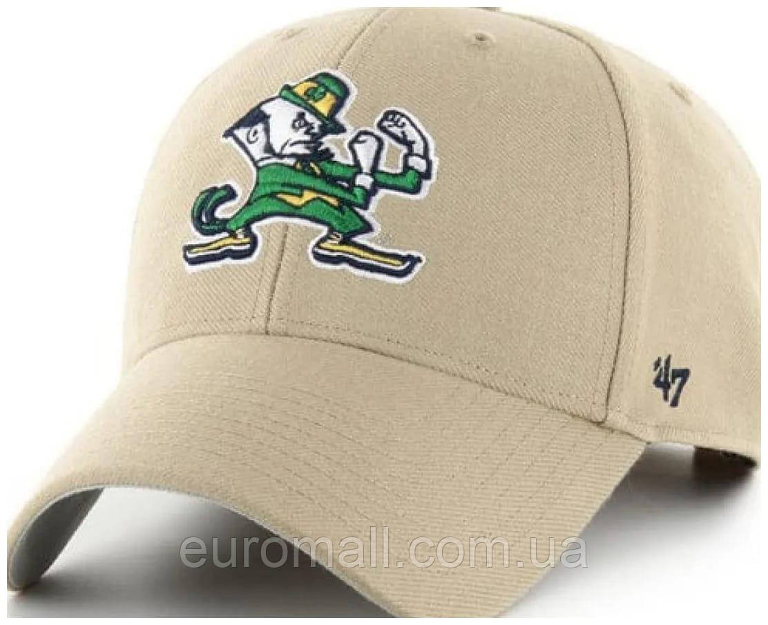 Кепка MVP 47 Brand NOTRE DAME бежевий Унісекс One Size, фото 1