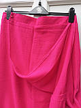 Костюм літній ллянний жіночий малиновий 50\52, фото 8