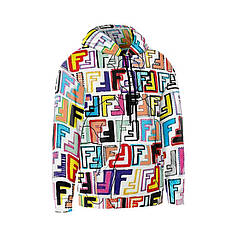 Худі чоловіче з принтом «Фенді. Яскравий хаос. Fendi. Bright chaos»