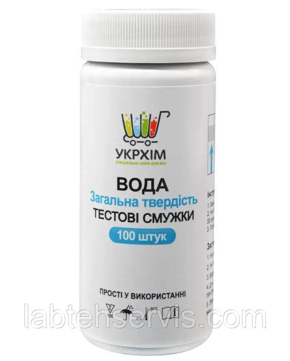 Тестові смужки на твердість (жорсткість) води (100 шт.) UKRHIM TS-HRD-100