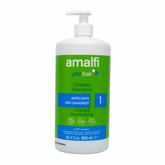 Професійний шампунь Amalfi Anticaspa Anti-Dandruff з дозатором 900 мл