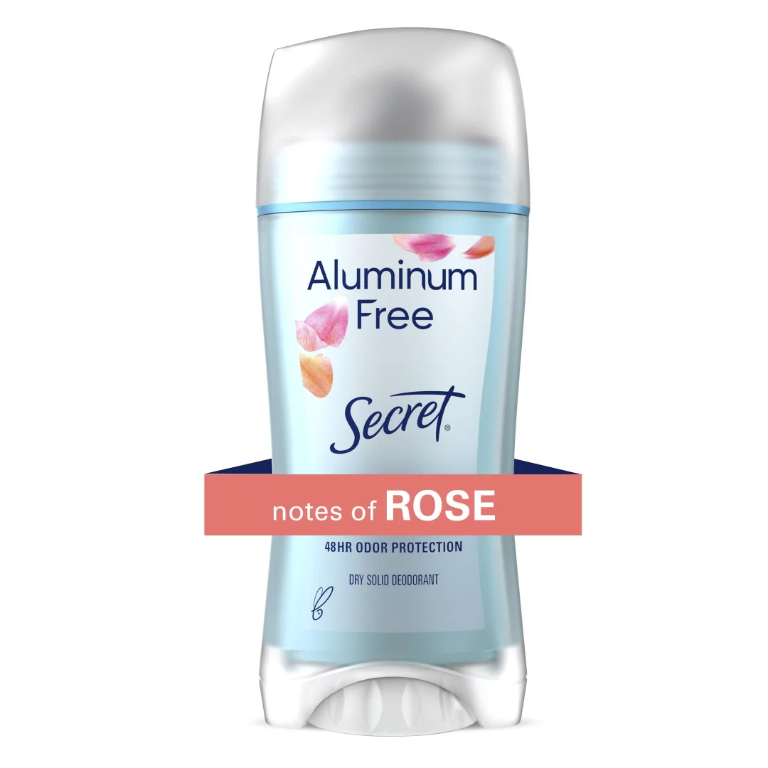 Твердий дезодорант БЕЗ АЛЮМІНИЯ Троянда Secret Aluminum Free Deodorant Real Rose