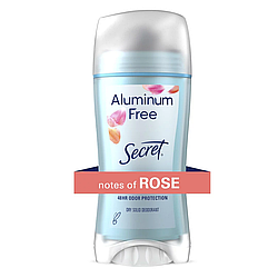 Твердий дезодорант БЕЗ АЛЮМІНИЯ Троянда Secret Aluminum Free Deodorant Real Rose