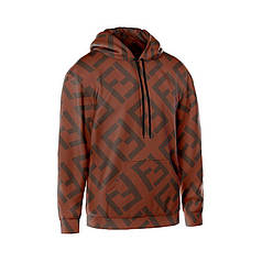 Худі чоловіче з принтом «Фенді. Червоний патерн. Fendi. Red Pattern»