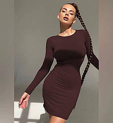 Жіноча мінісукня; Колір: чорний, шоколад; Розмір: 42-46 (one size) ;