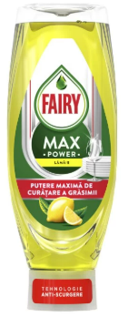 Суперконцентрований засіб 4X для миття посуду FAIRY Max Power Лимон 730 мл, фото 1