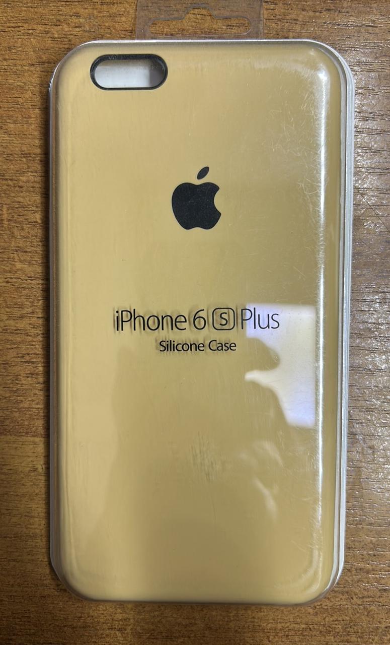Чохол-накладка Silicone Case Original Full Cover для iPhone 6 Plus/6S Plus- гірчичний