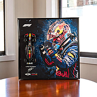 Рамка 2в1 з Колекційною Bburago F1 Red Bull RB20 2024 Season Model Car Маcштаб 1/43 #1 Max Verstappen Type - B
