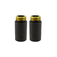 Подовжувач  ВЗ (M22" x 1/2")  40 mm, чорний структурний (2 шт)