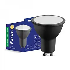 Світлодіодна LED лампа Feron LB-716 MR16 6W GU10 4000K чорний (80478) 8354 f