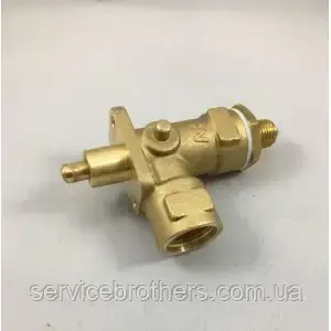 Кран пара/води для кавомашини FAEMA (DUE/E91cc) - 1/4M конус - 1/2F - сідло з нержавіючої сталі