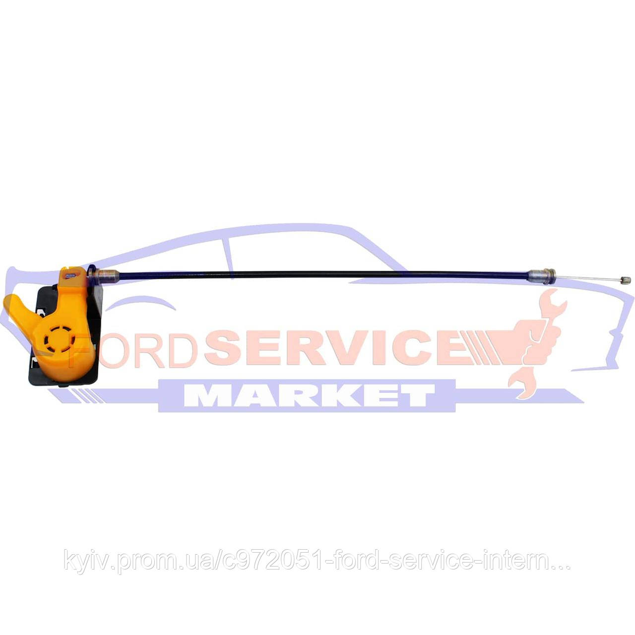 Ручка відкривання замка капота Ford Focus 11-18, з тросом, фото 1