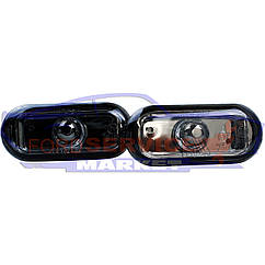 Повторювач повороту в крило Ford Fiesta 02-08, Fusion 02-12, Focus 04-11, C-Max 03-10, к-т 2шт, матові