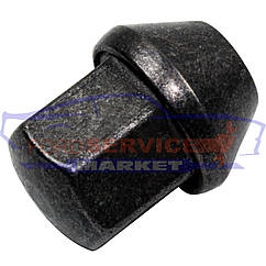 Гайка колісна М12х1.5x19, Ч/М, конусна шайба, закритого типу