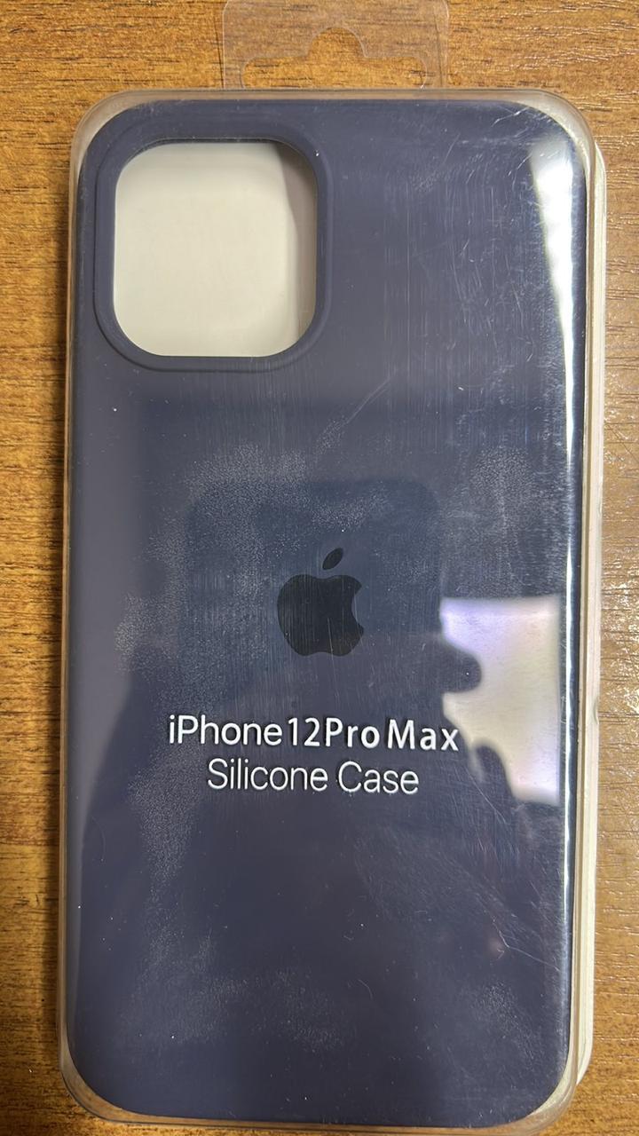 Чохол-накладка Silicone Case Original Full Cover для iPhone 12 Pro Max 6.7"- №8 темно- синій