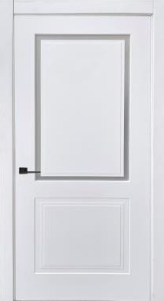 Двері міжкімнатні білі зі склом Модель Dream Glass Ral 9003 полотно Фарба 600х700х800х900х2000 мм