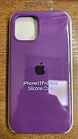 Чохол-накладка Silicone Case Original Full Cover для iPhone 12 Pro Max 6.7"- №30 темно- фіолетовий