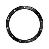 Безель для смарт годинника Xiaomi Watch S3/S4 PC Cover Ring Bumper Black-white + захисне cкло, фото 4
