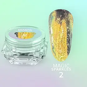 Сухі блискітки для нігтів YouAreCute Magic Sparkles №2, 0,2 грама