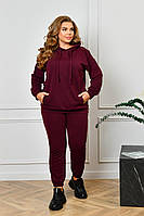 Спортивний базовий костюм жіночий із капюшоном