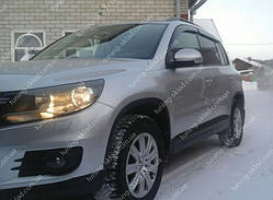 Вітровики вікон Фольксваген Тигуан (дефлектори бічних вікон Volkswagen Tiguan)