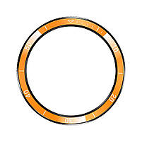 Безель для смарт годинника Xiaomi Watch S3/S4 PC Cover Ring Bumper Yellow-black + захисне cкло, фото 4