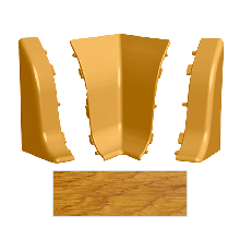 Комплект фурнітури для кухонного плінтуса Дуб Шервуд