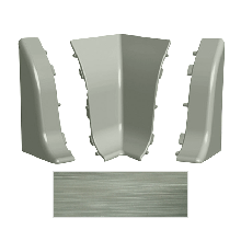 Комплект фурнітури для кухонного плінтуса Срібло