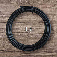 Кабель коаксіальний RG-58 (50 Ом) — 5 метрів + 2 роз'єми типу F