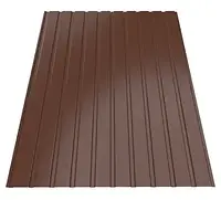 Профнастил стіновий ПС-8 RAL 8017 (шоколад) 0.25мм (1225*2000) (1лист 2,45кв.м)