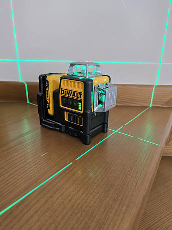 Лазерний рівень Dewalt 089LG 3D 12 ліній + штатив 1м., фото 3