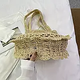 Жіноча літня сумка, розмір 41/41 см, фото 4