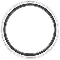 Безель металевий для смарт годинника Xiaomi Watch S3/S4 Rotation Silver + захисне скло, фото 8