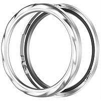 Безель металевий для смарт годинника Xiaomi Watch S3/S4 Rotation Silver + захисне скло, фото 7