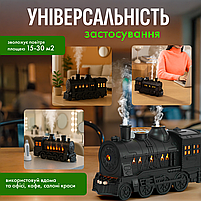 Зволожувач повітря аромадифузор нічник Потяг 300 мл з LED-підсвіткою пультом ДК і таймером (TW-300), фото 9