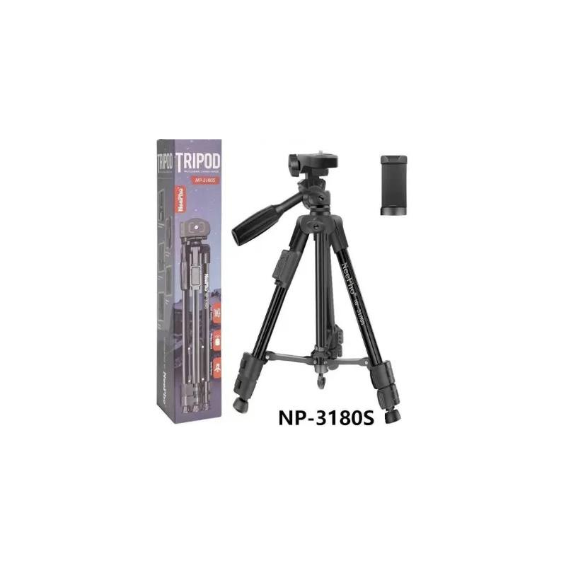 Штатив NeePho NP-3180S для зйомки 50-136см з тримачем для телефону+пульт, фото 1