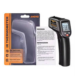 Цифровий інфрачервоний термометр безконтактний промисловий ANENG TH201 Чорний
